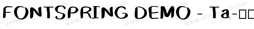 FONTSPRING DEMO - Ta字体转换